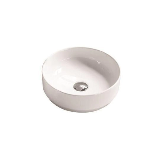 Раковина SantiLine SL-1037 35,5x35,5 на столешницу керамическая Белый