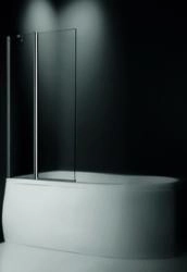Шторка для ванной Roltechnik TV2 распашная с неподвижным сегментом