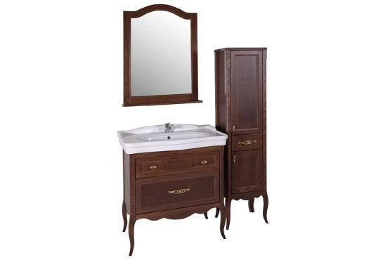 Тумба под раковину ASB-Woodline Модерн 85 Антикварный Орех