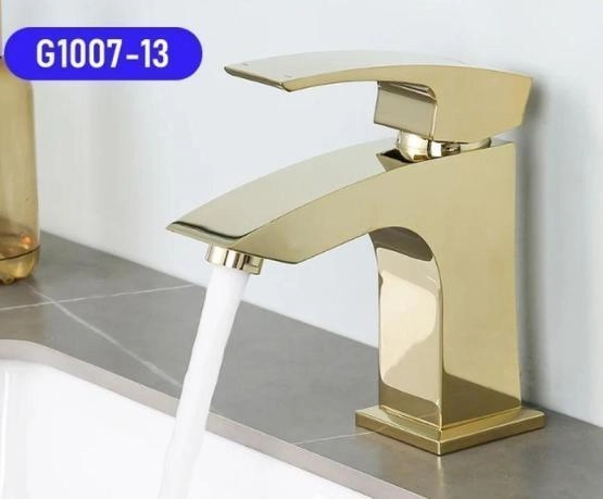 Смеситель Gappo G1007-13 для раковины золото
