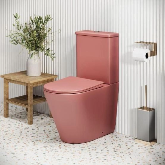 Унитаз Grossman GR-4480PIMS Color (620*365*810) РОЗОВЫЙ МАТОВЫЙ напольный Безободковый