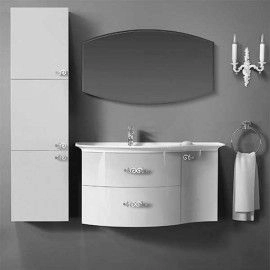 Шкаф Belux навесной Версаль ПН 50 (петли слева) Белый глянцевый