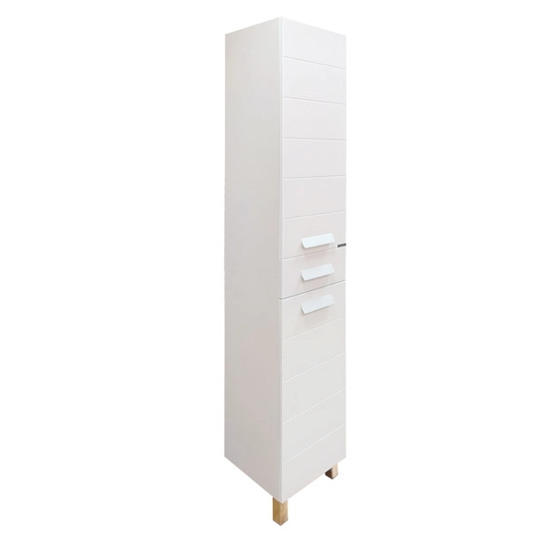 Шкаф-колонна Comforty Модена-35М 00-00001645 напольная белая матовая