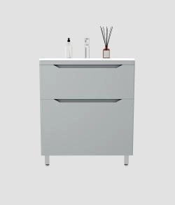 Тумба напольная Style Line Марелла 70 (2 ящ.) Люкс антискрейтч серый, PLUS