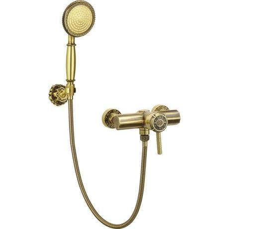 Смеситель для душа Bronze de Luxe WINDSOR (10123) одноручковый настенный держатель бронза