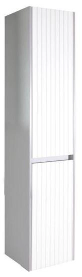 Пенал ASB-Mebel Мирано 35 Слоновая кость/Шиншилла серая напольный