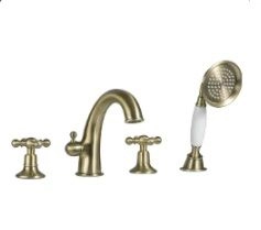 Смеситель Gappo G1189-4 борт ванны 4 отверстия, бронза