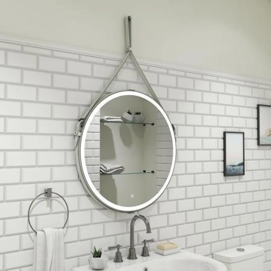 Зеркало Континент Milenium white d500 ЗЛП963 с подсветкой