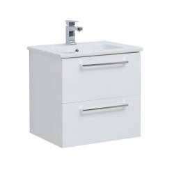 Тумба Dreja GIO 60 см под умывальник белый глянец, подвесная