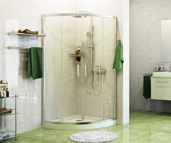 Душевой уголок WasserKraft Main 41S23 100x100 см, четверть круга, с раздвижными дверьми