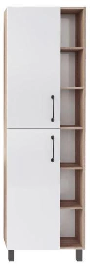 Пенал ASB-Mebel Адель 60 Белый/Дуб Сонома