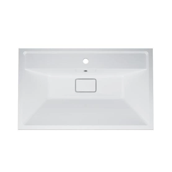 Раковина мебельная AM.PM Inspire 2.0 M50AWPX0801WG 80 см искусственный мрамор белый матовый