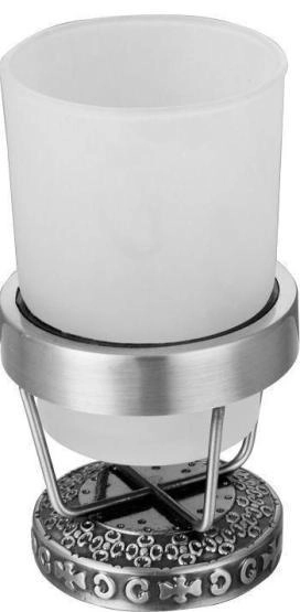 Держатель стакана настольный ZORG (AZR 24 SL) серебро-белый