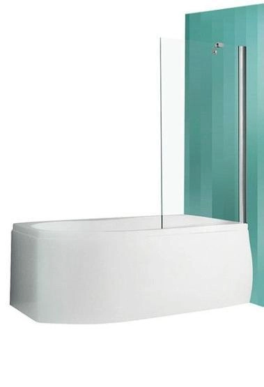 Шторка для ванной Roltechnik PXV1/750 неподвижная 75 см профиль хром стекло прозрачное