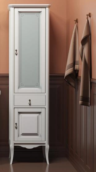 Пенал Opadiris Лоренцо 40R-W 452х1755х360 мм цвет белый без патины напольный правый