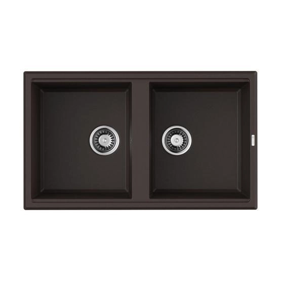 Кухонная мойка Omoikiri Tedori 86-2-DC Tetogranit/темный шоколад 4993928