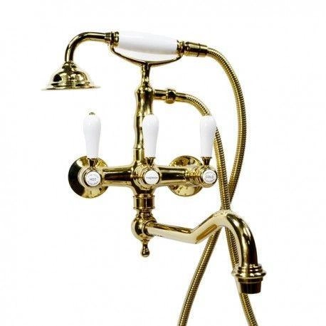 Смеситель Magliezza BIANCO 50605-4-do на ванну в комплекте с лейкой TL-4-do хром