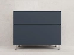 Тумба напольная Style Line ЛИМА 100 эмаль, под раковину LINE 100, 2 ящ., PLUS, графит