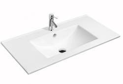 Раковина CeramaLux 9010E 101 см встраиваемая