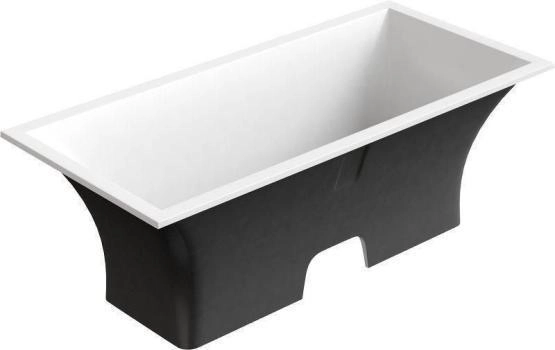 Ванна GOOD DOOR Мадрид 170х80 литьевой мрамор чёрный
