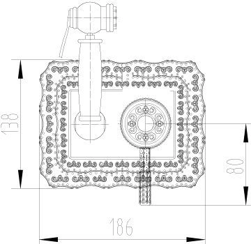 Гигиенический душ ZORG Antic (A 116 BD-BR) бронза