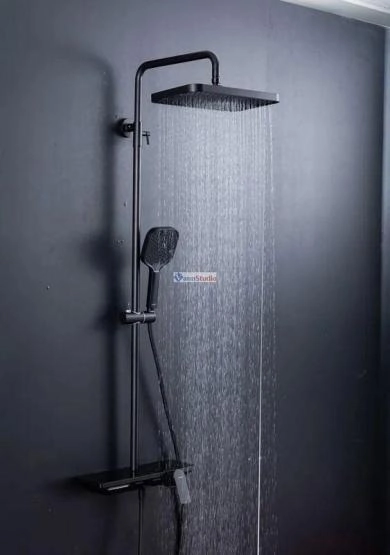 Душевая система Gappo G2496-16 черный матовый с изливом