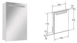 Зеркальный шкаф Roca Victoria Nord 60 ZRU9000029 левый