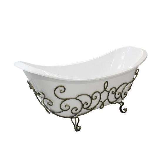 Кованая подставка для ванны Эстет Скарлет (патина)