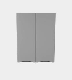 Подвесной Шкаф Style Line Бергамо мини 600 Люкс антискрейтч серый, PLUS