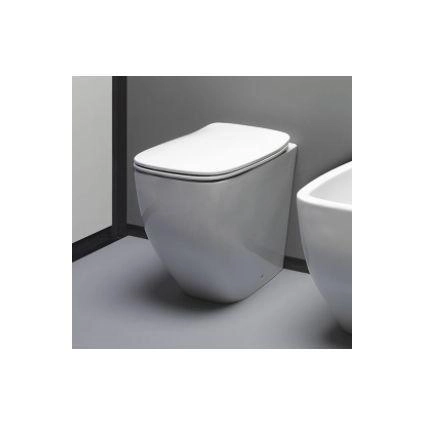 Унитаз приставной AXA WHITE JAM 3312601 NoRim безободковый напольный