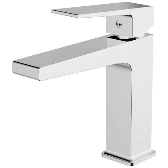 Смеситель для раковины Azario EDDIE без донного клапана, хром (AZ-VBH168207C)