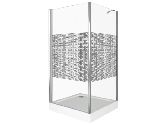 Душевой угол GOOD DOOR Fantasy CR-100-F-CH 100x100 см