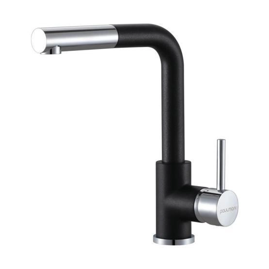 Смеситель для кухни Paulmark Kassel черный металлик Ka214311-418