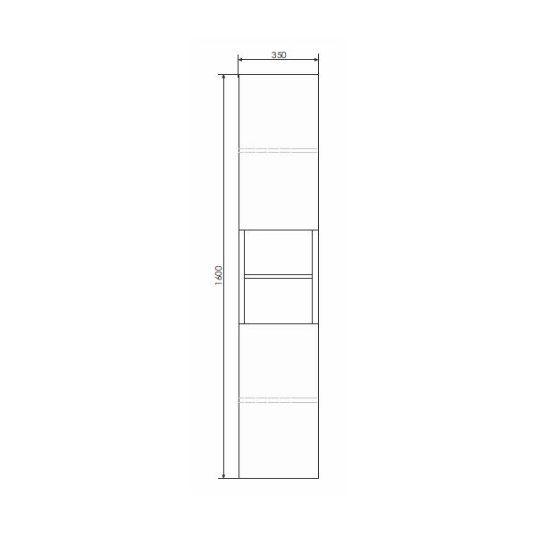 Шкаф-колонна Comforty Верона-35 дуб белый