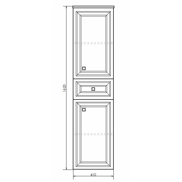 Шкаф-колонна Comforty Феррара-40 белый