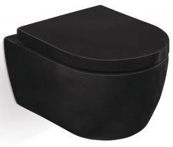 Унитаз SSWW CT 2037V подвесной сиденье микролифт черный