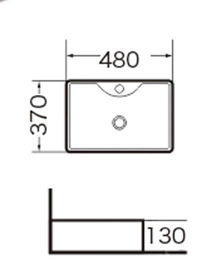 Раковина Grossman GR-3017 (480*370*130) белая