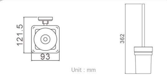 Ершик туалетный Gappo G3810 настенный