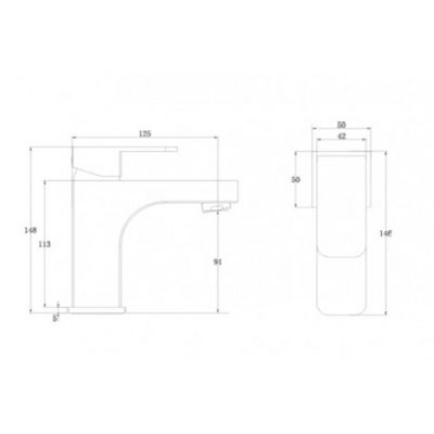 Смеситель KAISER Sonat 34088 для биде/ раковины, хром