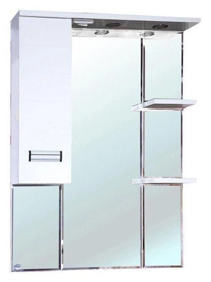 Зеркало-шкаф Bellezza Сиена 80 L с подсветкой белый