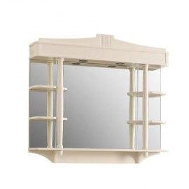 Зеркало Belux Флоренция В 105 Слоновая кость с золотой патиной с подсветкой