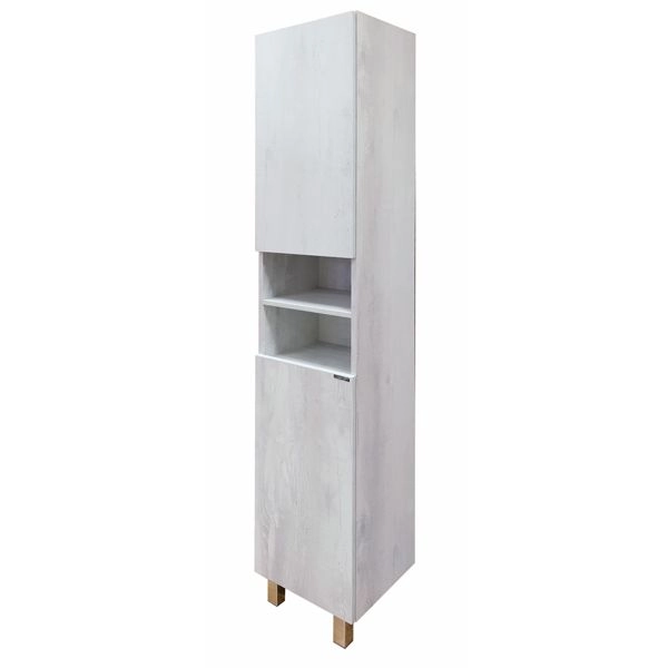 Шкаф-колонна Comforty Верона-35-Н дуб белый