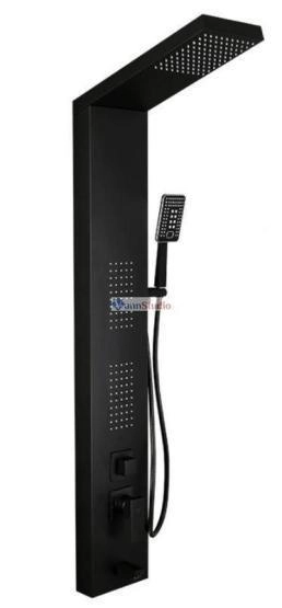 Душевая панель Frap F24005-6 черный для ванны