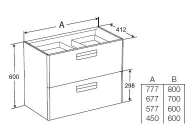 Тумба под раковину Roca Gap 80 ZRU9302732 белая матовая