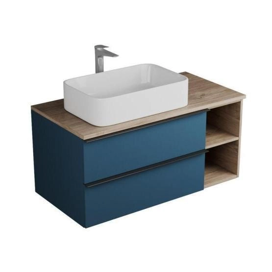 Тумба под раковину VENECIANA SANGRO 100 под наклад.умыв., с 2-мя ящ+ниши, индиго