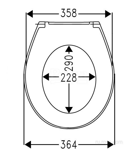 Крышка для унитаза Roca Victoria Nord Soft Close ZRU9302919 петли хром