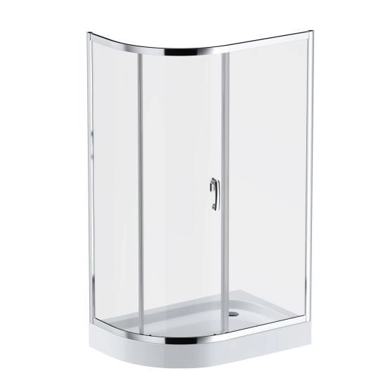 Душевой уголок 120x80 см, без поддона AM.PM Like W83G-302U120CT стекло прозрачное, профиль глянцевый хром