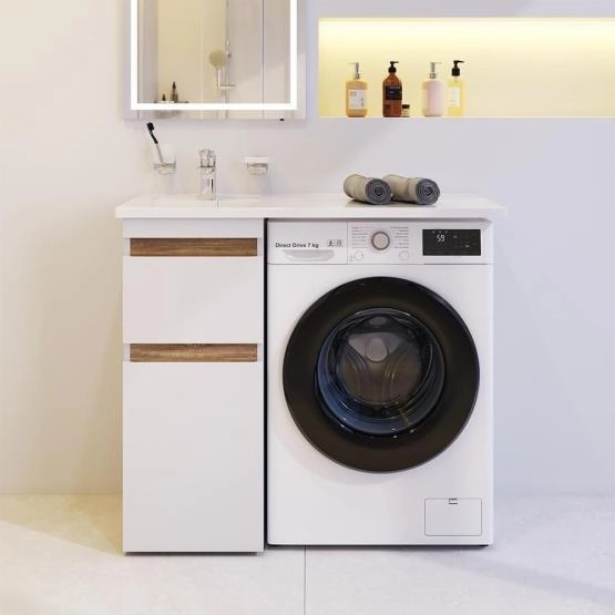 Тумба под раковину AM.PM X-Joy M85AFSX0402WG Белый, светлое дерево