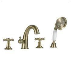 Смеситель Gappo G1189-4 борт ванны 4 отверстия, бронза