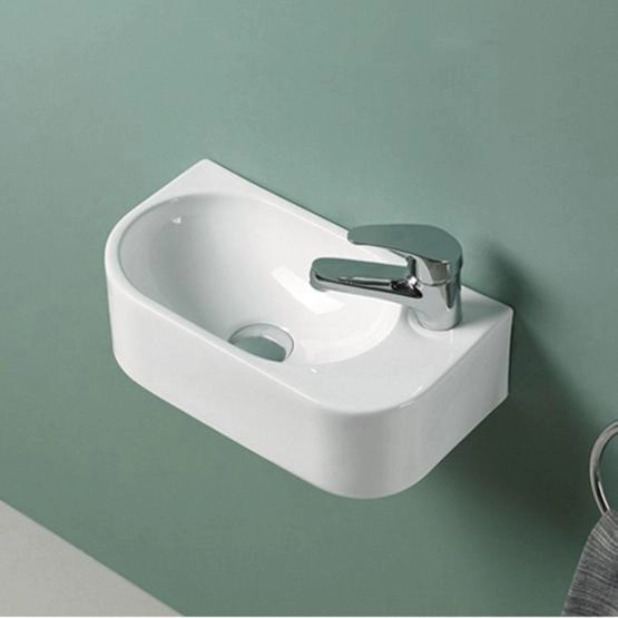 Раковина Vincea VBS-506R, 400*215*120, подвесная, цвет белый, правая фарфор